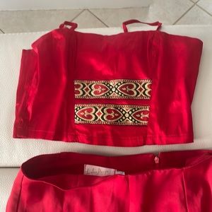 Red top and skirt Dress